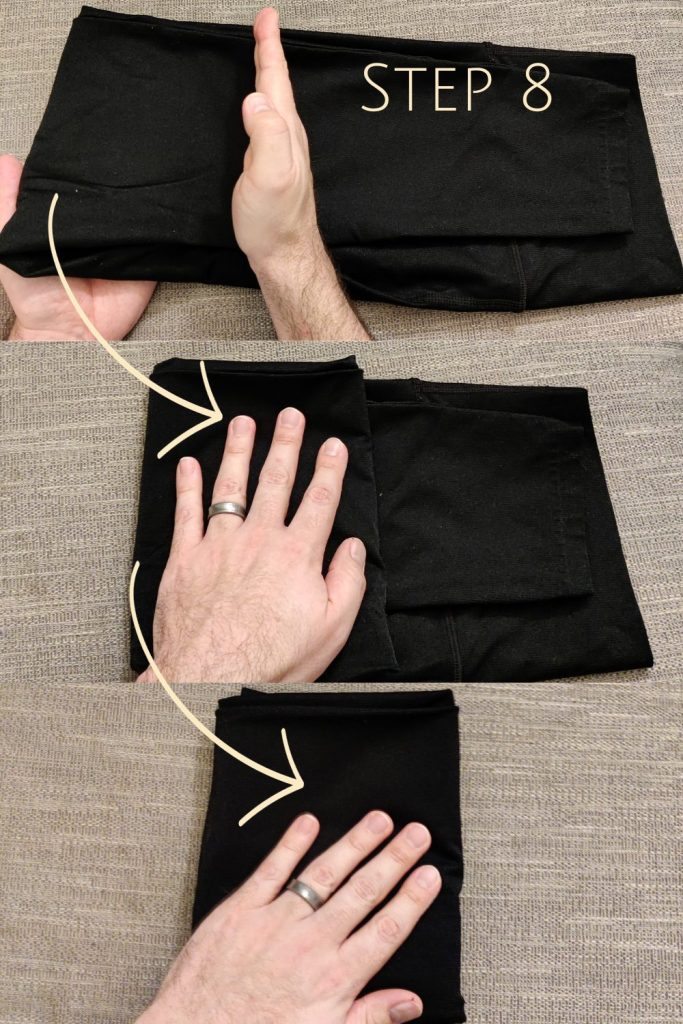 How To Fold Leggings: Step 8