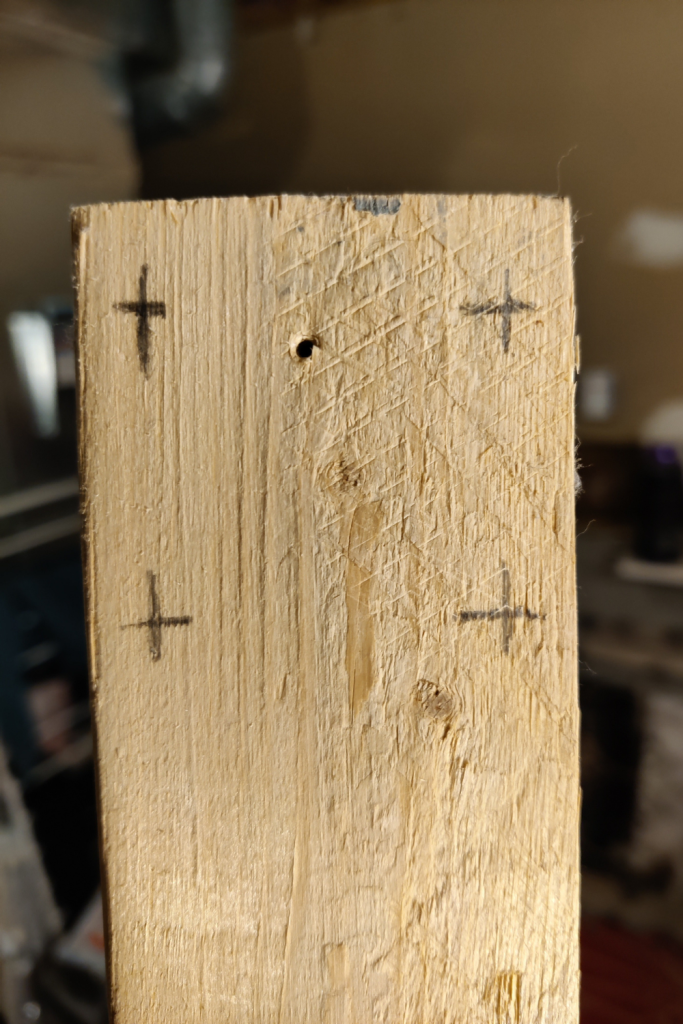 Making Simple Storage Shelves-Hole Positions