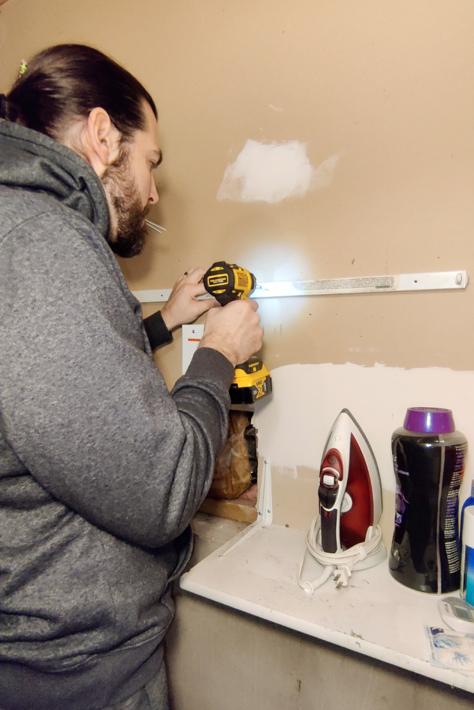 attach clothes drying rack mount