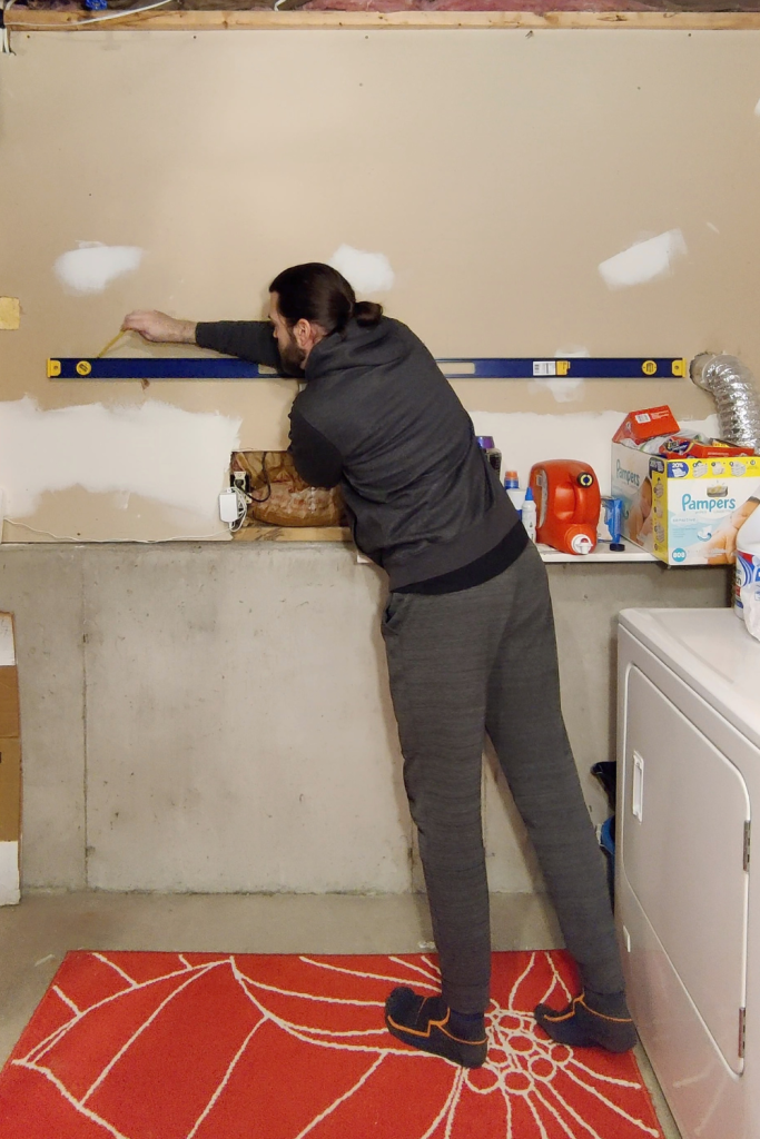 clothes drying rack mount level