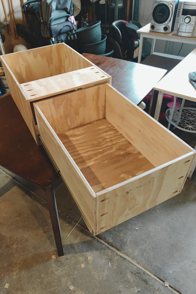 assemble bed storage drawers