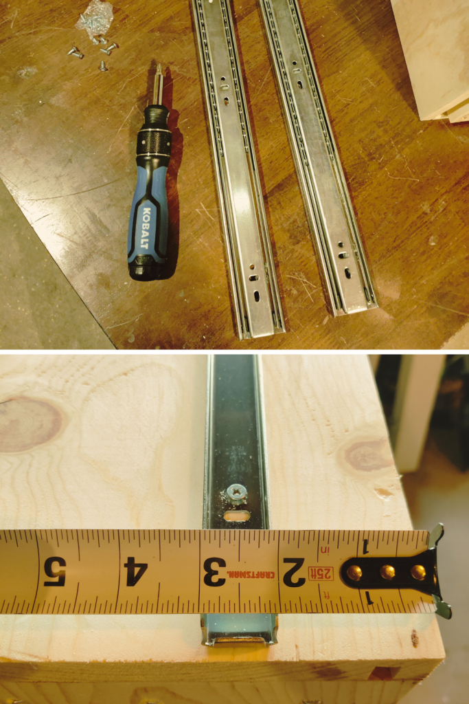 bed storage drawers attach slide front