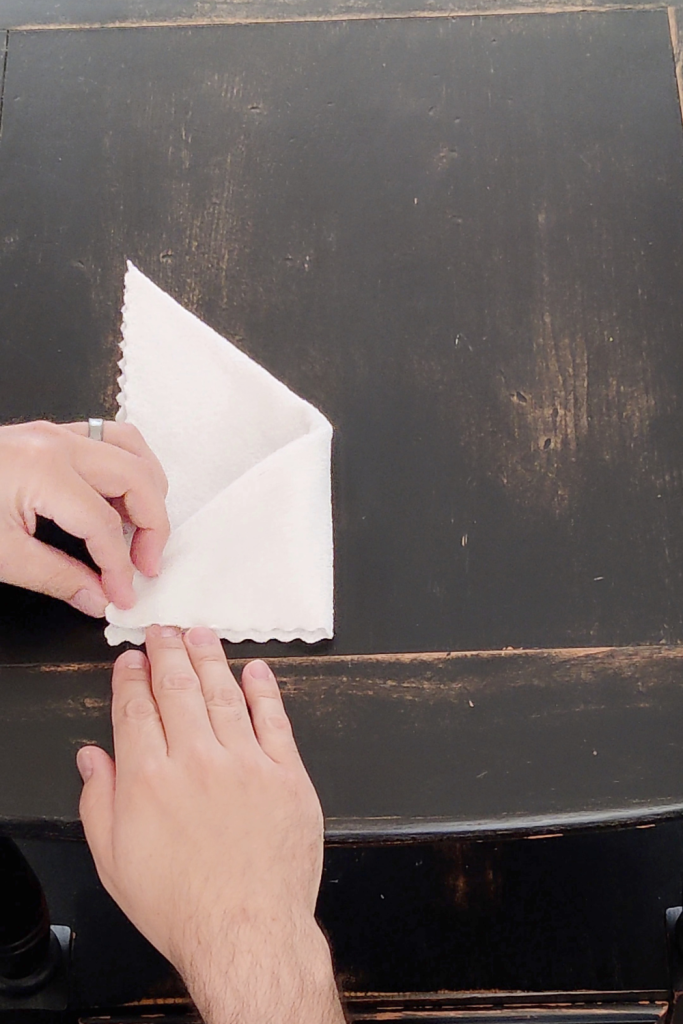 fold towels - swiss roll step 1 spike half fold