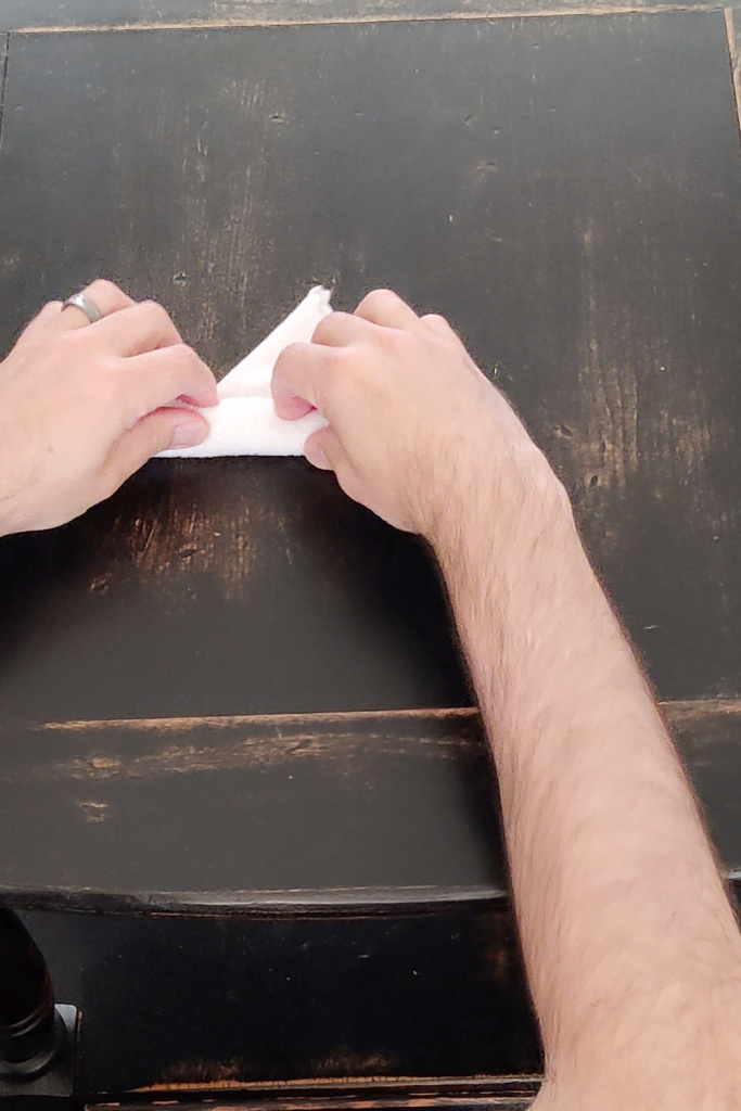 fold towels - swiss roll step 2 loose roll